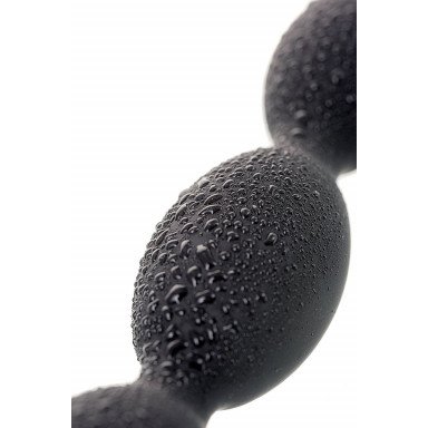 Черная анальная цепочка A-toys - 27,6 см. фото 7