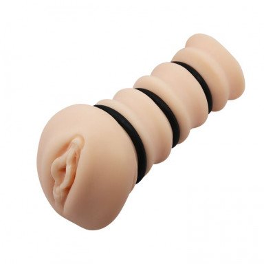 Мастурбатор-вагина с утягивающими кольцами Rossi Flesh 3D, фото