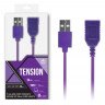 Фиолетовый удлинитель USB-провода - 100 см., фото