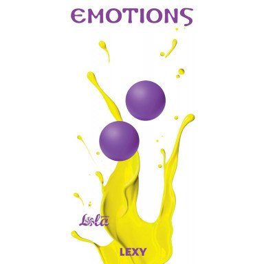 Фиолетовые вагинальные шарики без сцепки Emotions Lexy Small фото 2