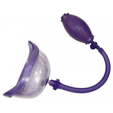 Фиолетовая вакуумная помпа для клитора и половых губ Bad Kitty Vagina Sucker