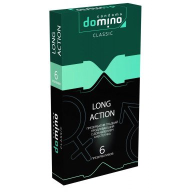 Презервативы с пролонгирующим эффектом DOMINO Classic Long action - 6 шт., фото