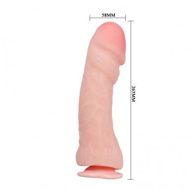 Вибратор с присоской The Big Penis - 26,5 см. фото 4