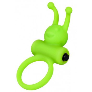 Зеленое эрекционное виброкольцо на пенис Cock Ring, фото