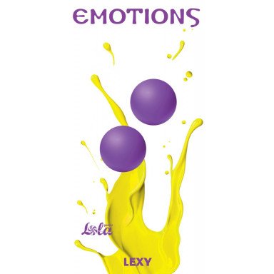 Фиолетовые вагинальные шарики без сцепки Emotions Lexy Medium фото 2