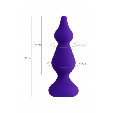 Фиолетовая анальная втулка Sholt - 10 см. фото 7