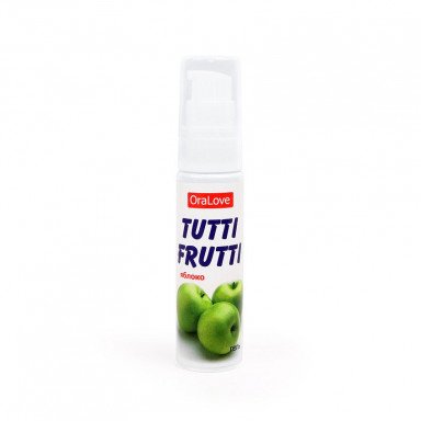 Гель-смазка Tutti-frutti с яблочным вкусом - 30 гр., фото