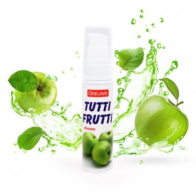 Гель-смазка Tutti-frutti с яблочным вкусом - 30 гр. фото 2
