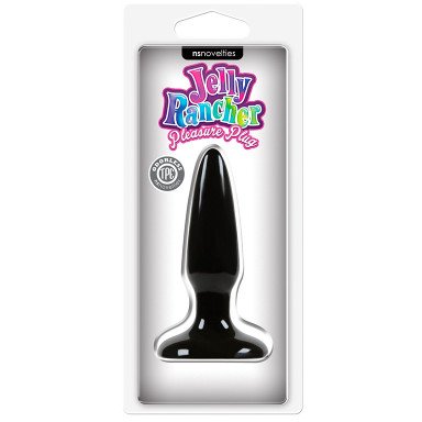 Чёрная анальная мини-пробка Jelly Rancher Pleasure Plug Mini - 8,1 см., фото