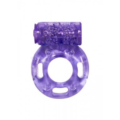 Фиолетовое эрекционное кольцо с вибрацией Rings Axle-pin, фото
