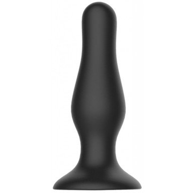 Черная анальная пробка Self Penetrating Butt Plug № 67 - 12,7 см., фото