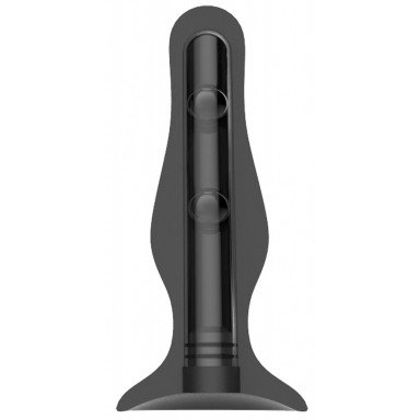 Черная анальная пробка Self Penetrating Butt Plug № 67 - 12,7 см. фото 3
