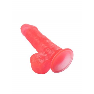 Розовый стимулятор в форме фаллоса на присоске - 15,5 см. фото 4