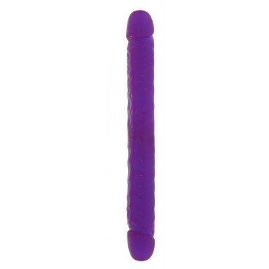 Двойной фиолетовый фаллоимитатор DOUBLE DONG LAVENDER - 30 см., фото
