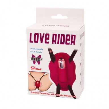 Нежный вибростимулятор для клитора Love Rider на ремешках фото 6