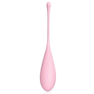 Розовый силиконовый вагинальный шарик со шнурком, фото