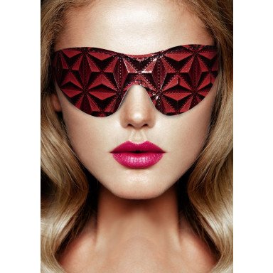 Красно-черная маска на глаза закрытого типа Luxury Eye Mask фото 3