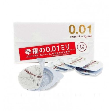 Супер тонкие презервативы Sagami Original 0.01 - 5 шт. фото 2