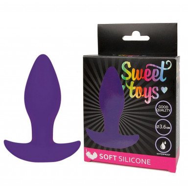 Фиолетовая анальная втулка Sweet Toys - 8,5 см. фото 2