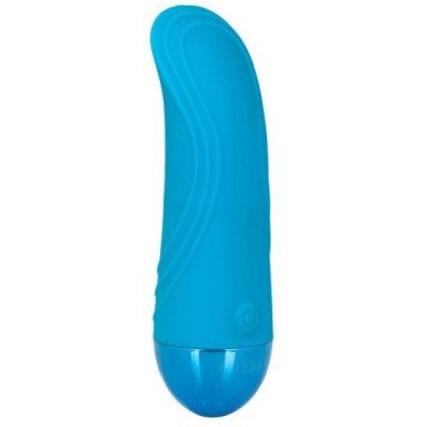 Голубой мини-вибратор Tremble Tickle - 12,75 см., фото
