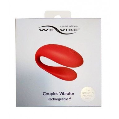 Красный вибратор для пар We-vibe Special Edition, фото