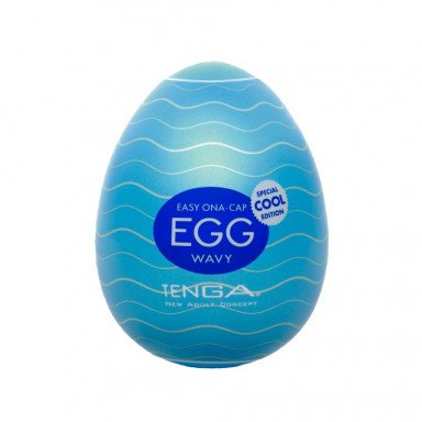 Мастурбатор-яйцо с охлаждающей смазкой COOL EGG, фото