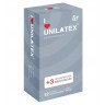 Презервативы с рёбрами Unilatex Ribbed - 12 шт. + 3 шт. в подарок, фото