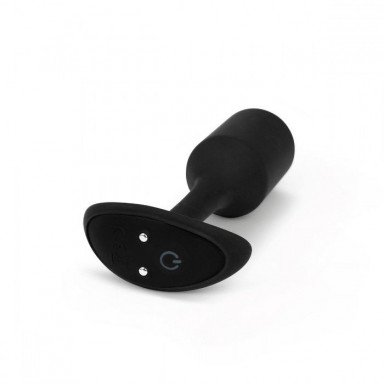 Чёрная пробка для ношения с вибрацией Snug Plug 2 - 11,4 см. фото 2