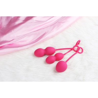 Набор розовых вагинальных шариков Nova Ball со смещенным центром тяжести фото 2