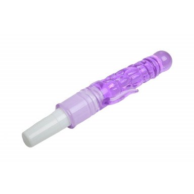 Фиолетовый вибратор с дополнительными отростками - 21 см. фото 3