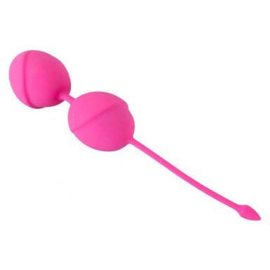 Розовые вагинальные шарики Silicone Love Balls фото 3