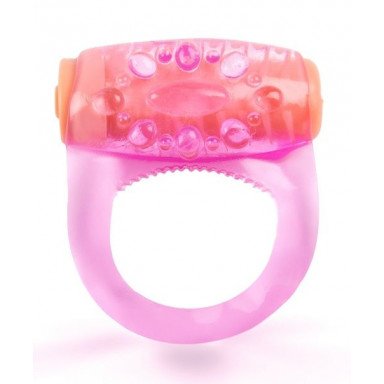 Розовое кольцо с вибропулей для усиления эрекции, фото