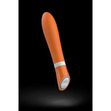 Оранжевый вибратор Bgood Deluxe - 18 см. фото 2