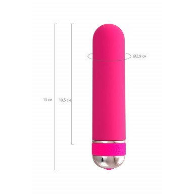 Розовый нереалистичный мини-вибратор Mastick Mini - 13 см. фото 9