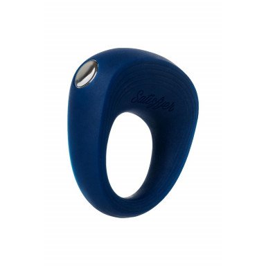 Синее эрекционное кольцо на пенис Satisfyer Power Ring фото 5