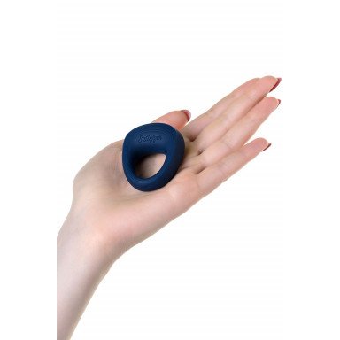 Синее эрекционное кольцо на пенис Satisfyer Power Ring фото 6