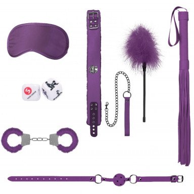 Фиолетовый игровой набор Introductory Bondage Kit №6, фото