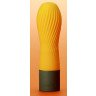 Оранжевый рифленый мини-вибратор IROHA ZEN YUZUCHA - 12,7 см., фото