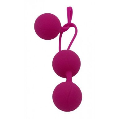 Ярко-розовый набор для тренировки вагинальных мышц Kegel Balls фото 2
