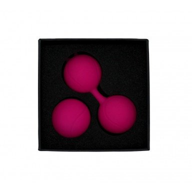 Ярко-розовый набор для тренировки вагинальных мышц Kegel Balls фото 5