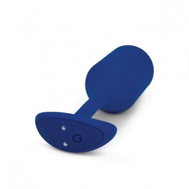 Синяя пробка для ношения с вибрацией Snug Plug 4 - 14 см. фото 2