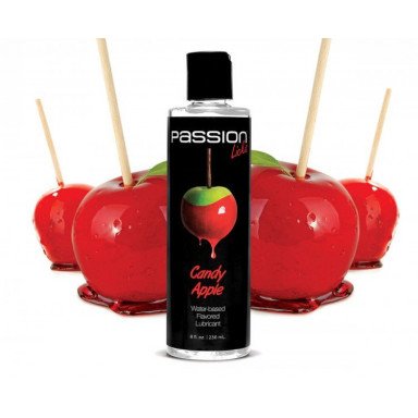 Смазка на водной основе Passion Licks Water Based Flavored Lubricant со вкусом яблока - 236 мл., фото