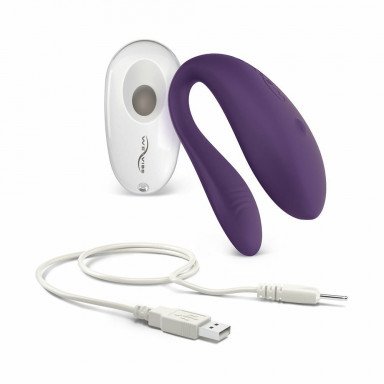 Фиолетовый вибратор для пар We-vibe Unite 2.0, фото