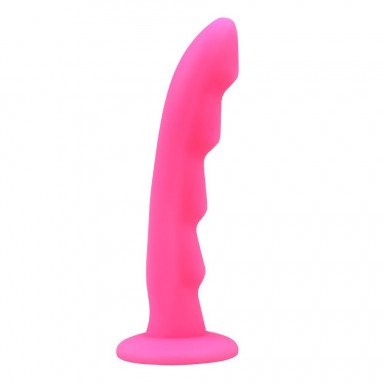 Розовая насадка для страпона Crush On Cavelier - 17 см., фото