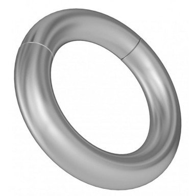 Круглое серебристое магнитное кольцо-утяжелитель, фото