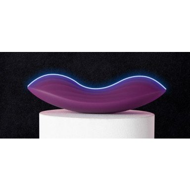 Фиолетовый клиторальный стимулятор Edeny с управлением через приложение фото 6