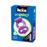 Фиолетовое эрекционное виброкольцо Luxe VIBRO Секрет Кощея + презерватив, фото