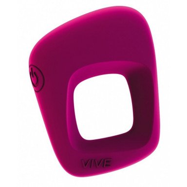 Розовое эрекционное вибрирующее кольцо Senca, фото