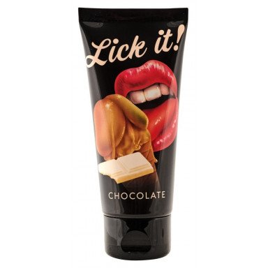 Съедобная смазка Lick It с ароматом белого шоколада - 100 мл., фото
