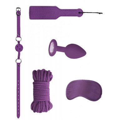 Фиолетовый игровой набор Introductory Bondage Kit №5, фото